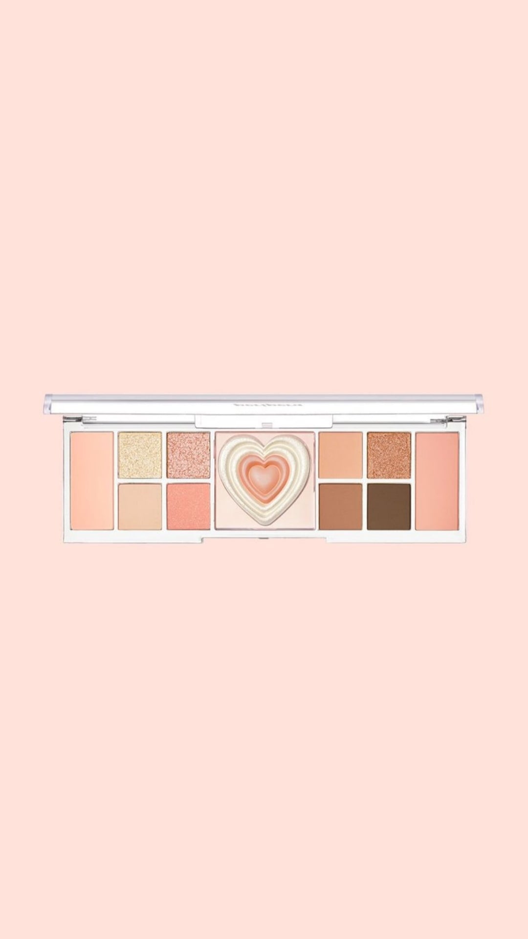 Cute Kawaii Eyeshadow Palette With Highlighter and Blusher