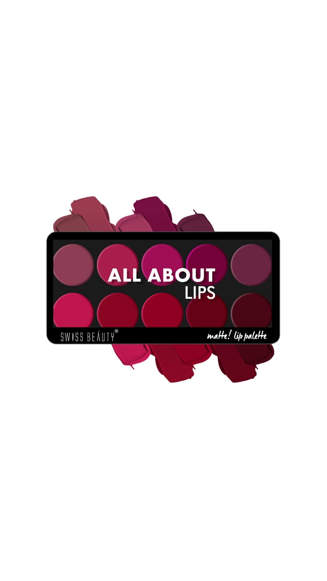 Swiss Beauty All About Lip Palette With 10 Pigmented Colors
