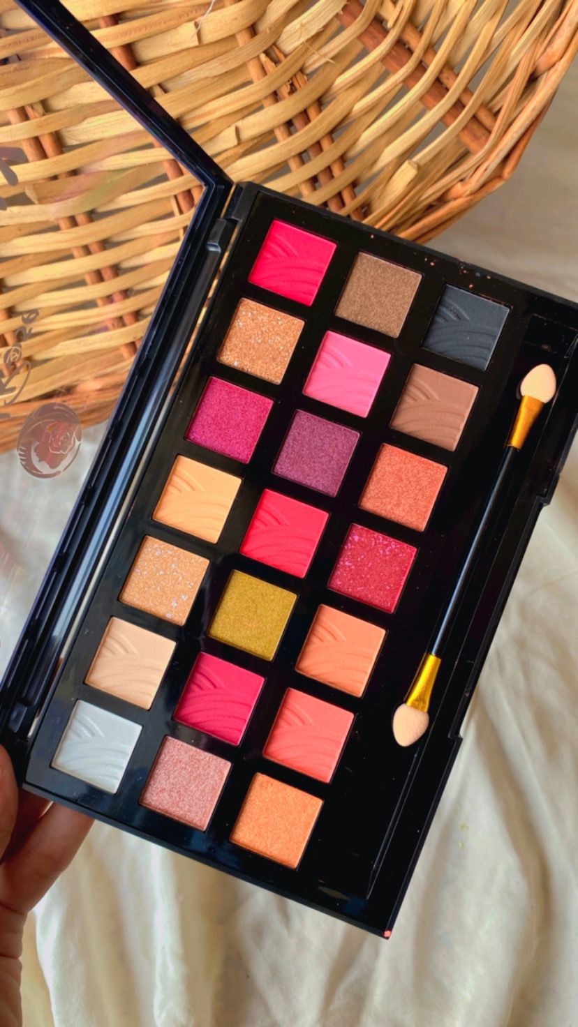 Angel Rose 21 Color Eyeshadow Palette for Eye Makeup | Long Lasting and Easily Blendable with Eye Makeup Brush