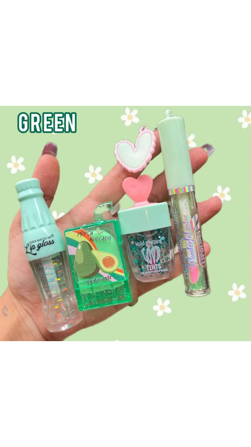 Combo of Cute Korean Random Shapes Lipbalm / Lip Gloss / Lip Tint in One Color