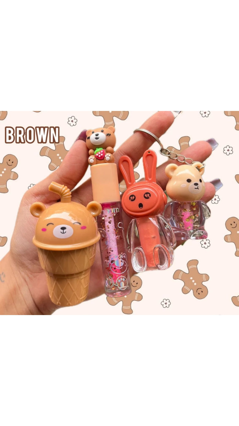 Combo of Cute Korean Random Shapes Lipbalm / Lip Gloss / Lip Tint in One Color