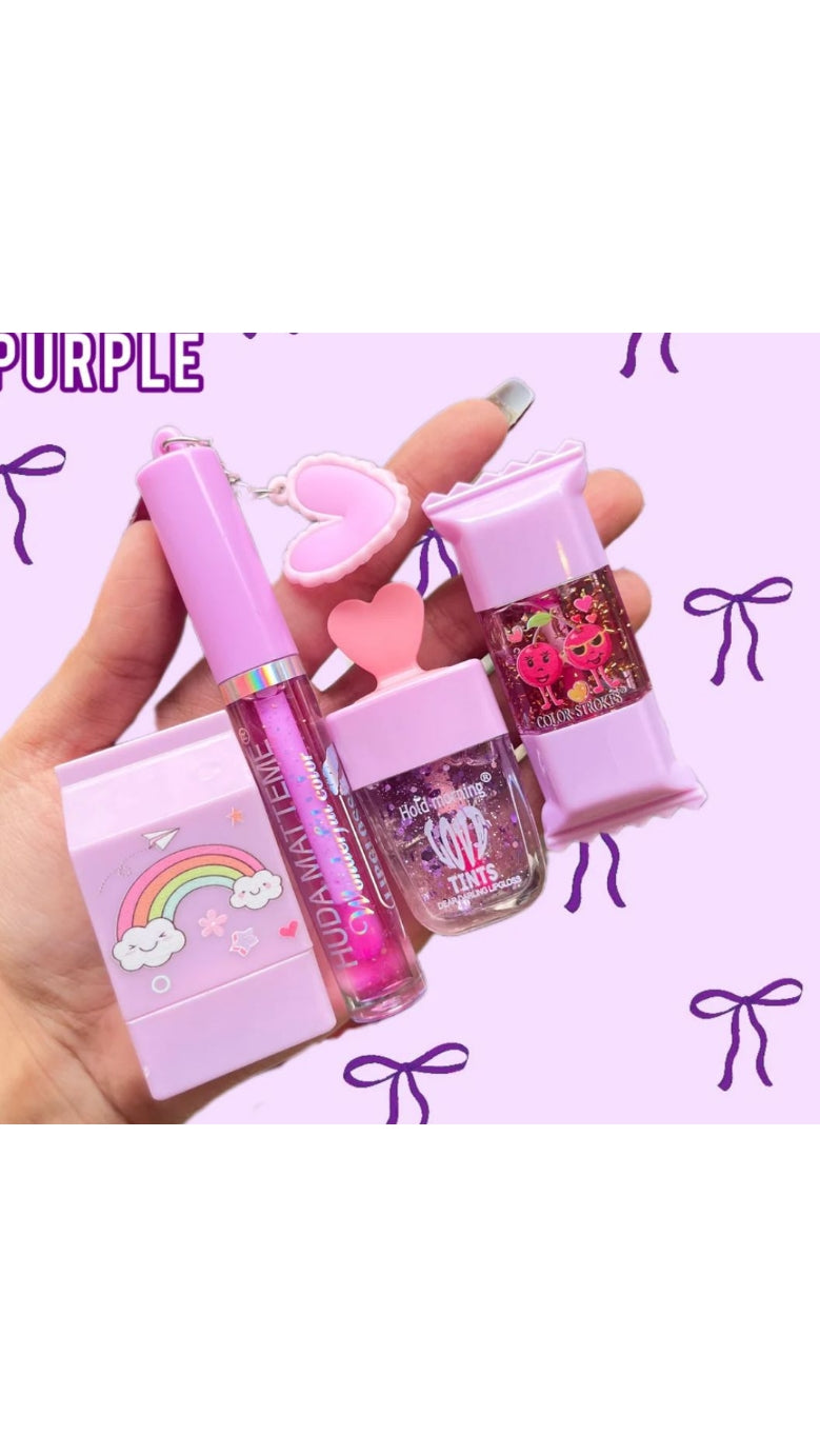 Combo of Cute Korean Random Shapes Lipbalm / Lip Gloss / Lip Tint in One Color