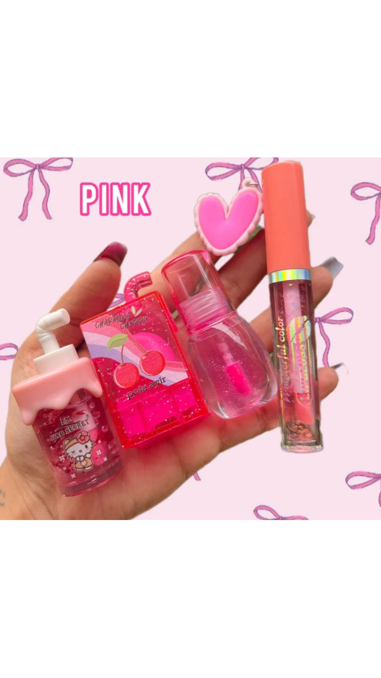 Combo of Cute Korean Random Shapes Lipbalm / Lip Gloss / Lip Tint in One Color