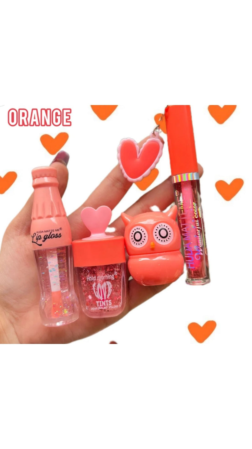 Combo of Cute Korean Random Shapes Lipbalm / Lip Gloss / Lip Tint in One Color