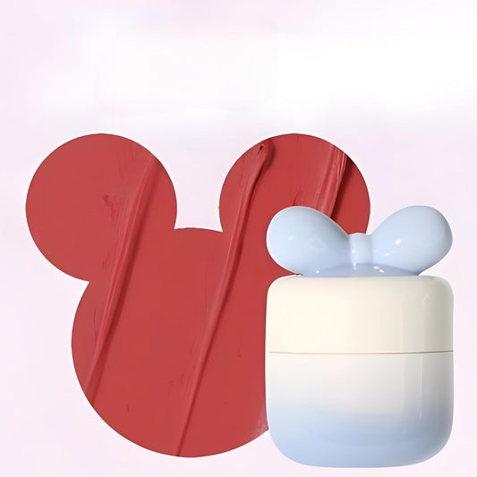 Bajajbeautyshop Blurring Pot Lipstick | Cute Korean Bow Knot Container | Lip & Cheek Tint Mud