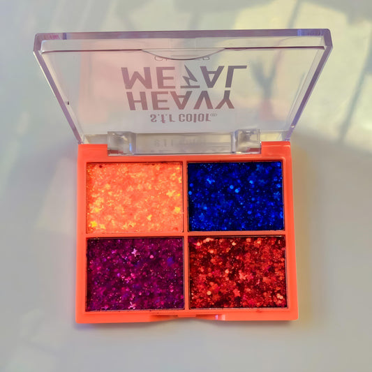 SFR Color 4 Shade Glitter Eyeshadow Palette