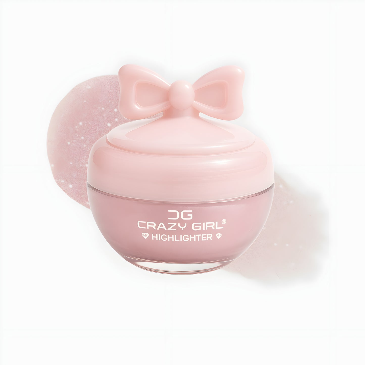 CRAZY GIRL Pink Bow Pot Highlighter 8 gm
