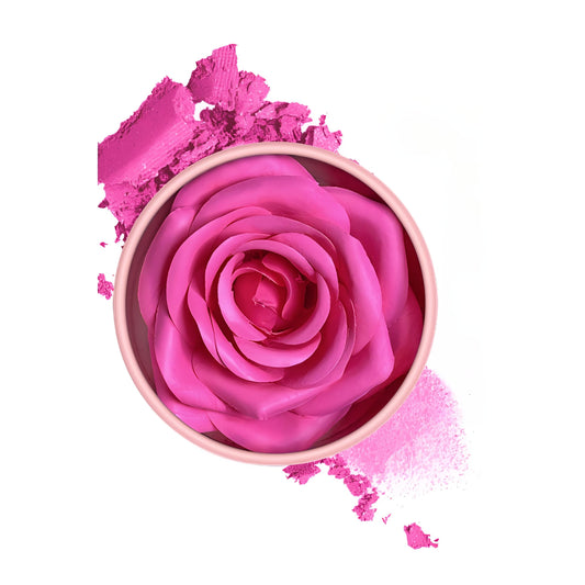 3D Rose Petal Blush Highlighter | Flower Shaped, Vegan, Natural Glow, Long-Lasting, Lightweight, Shimmery