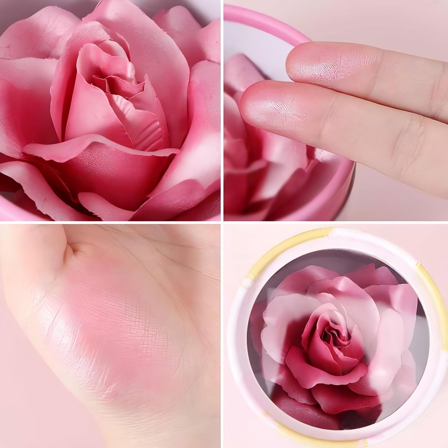3D Rose Petal Blush Highlighter | Flower Shaped, Vegan, Natural Glow, Long-Lasting, Lightweight, Shimmery