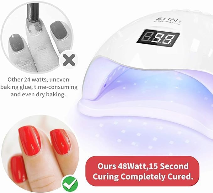 Sun UV 3-in-1 Gel Nail Polish UV Light Lamp, Nail Dryer Machine