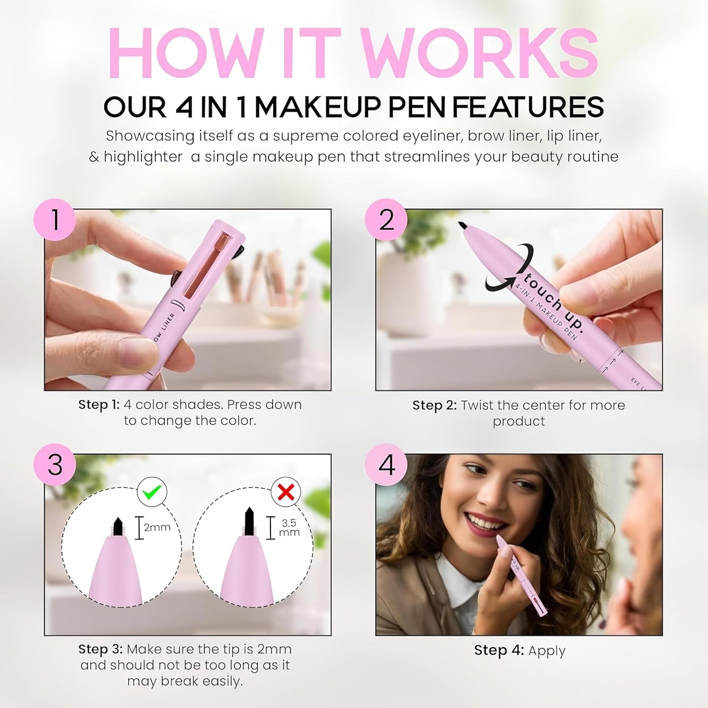 4 in 1 Touch Up Makeup Pen