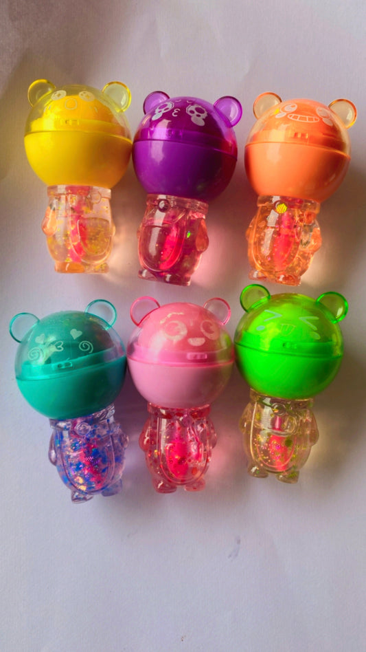 Cute teddy lipbalm + lipgloss