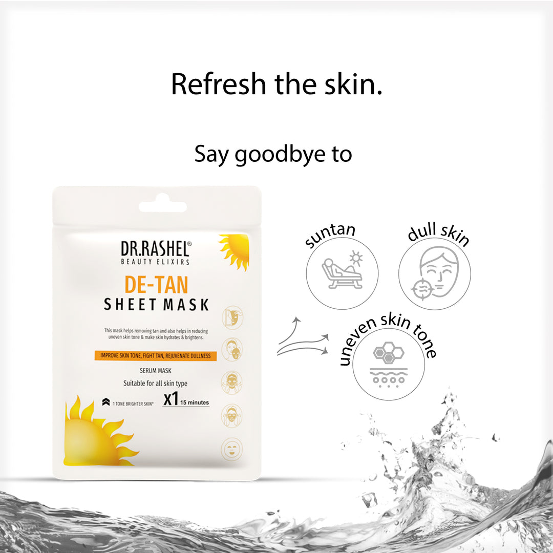 DR.RASHEL De-Tan Face Sheet Mask Pack of 2