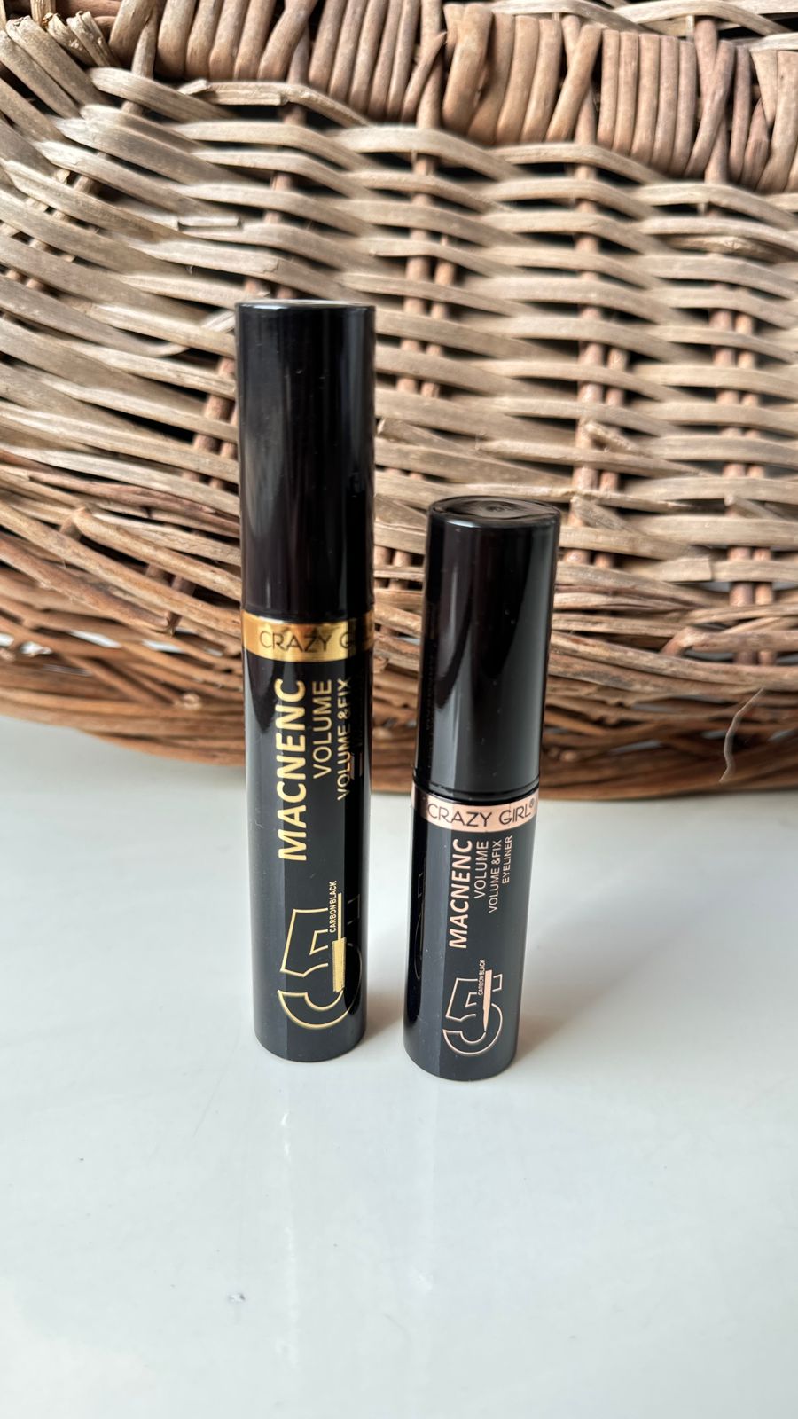 Crazy Girl Waterproof Black Eyeliner & Mascara Combo