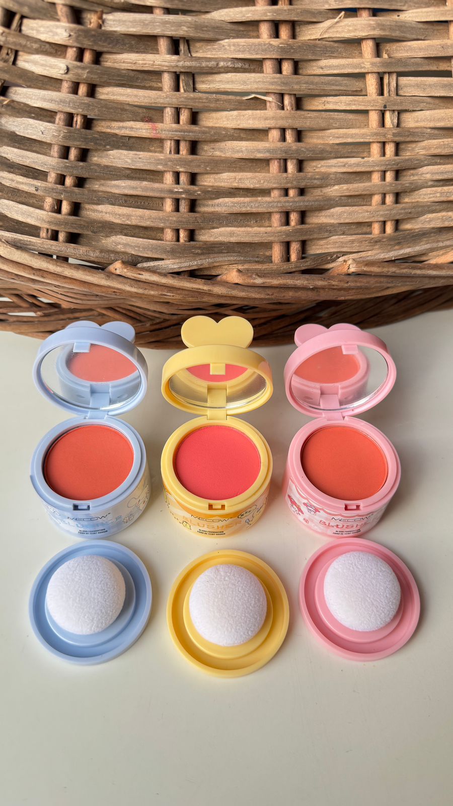 Kawaii Mecow Blusher with Sponge Applicator