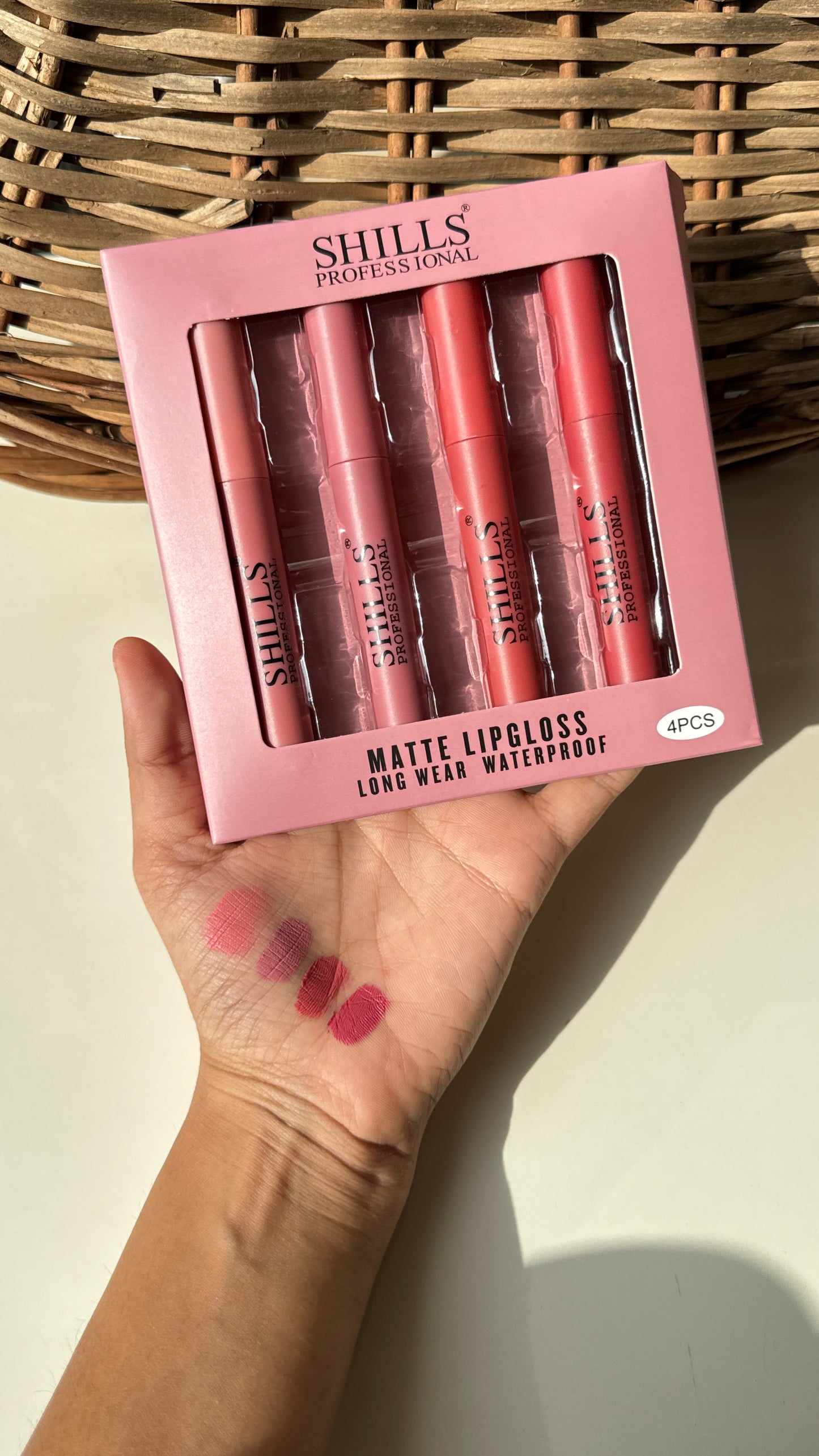 Shills professional matte lipgloss set of 4 -A