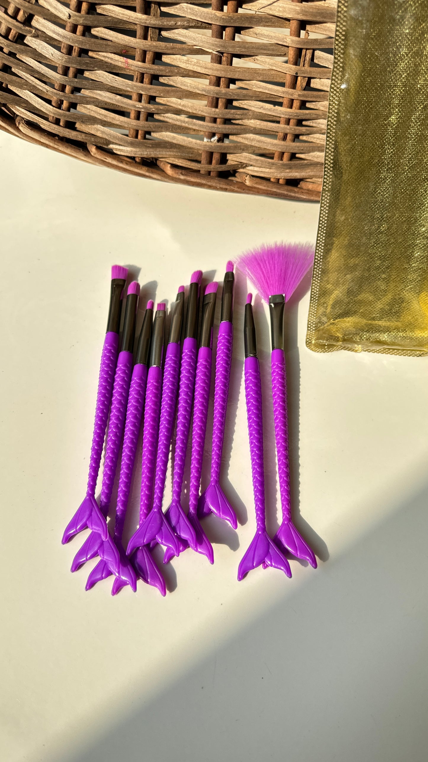 Mermaid Makeup Brush Set of 10