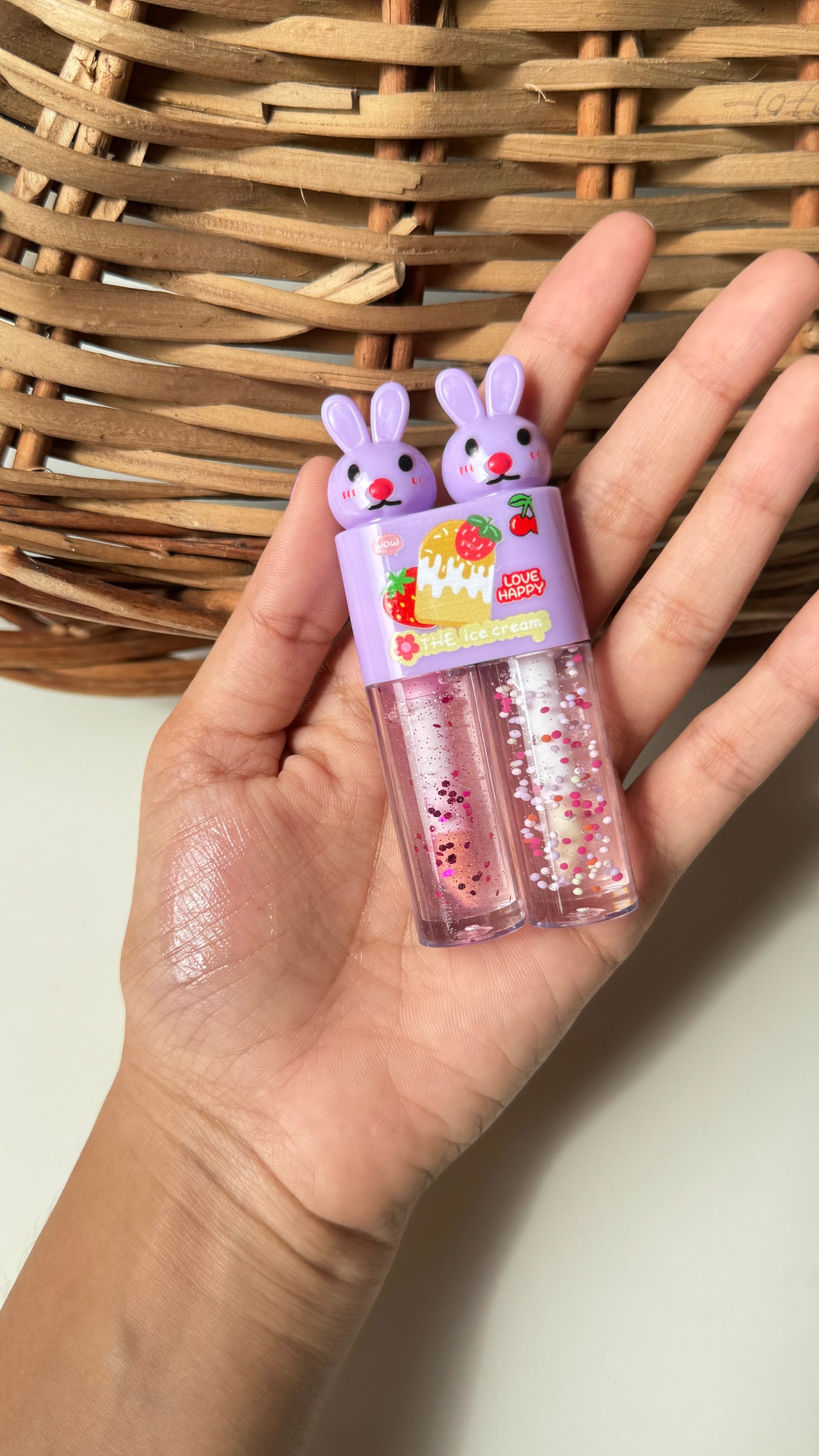 Kawaii 2 in 1 lipglosses