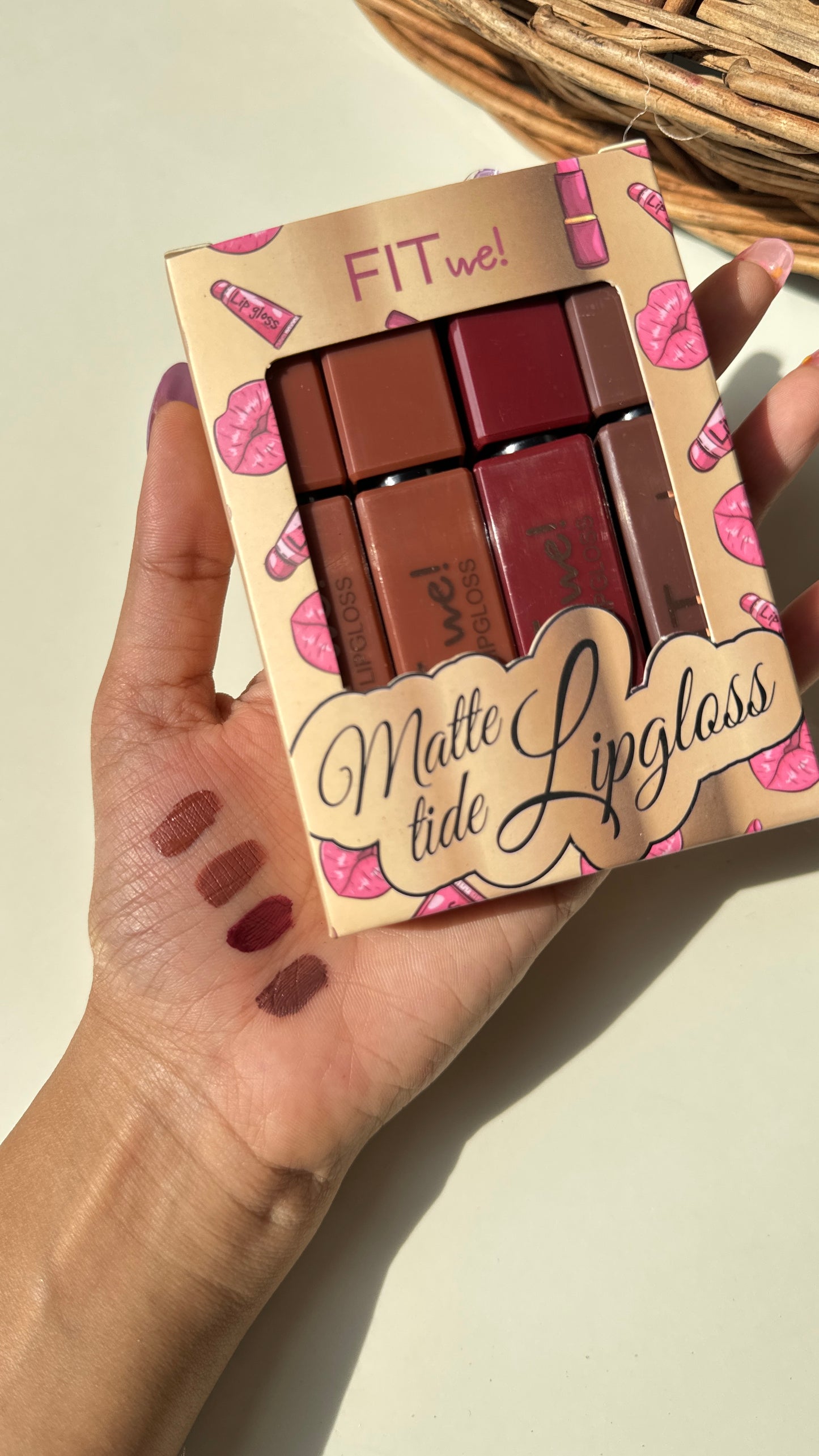 Fit we matte lipstick set of 4