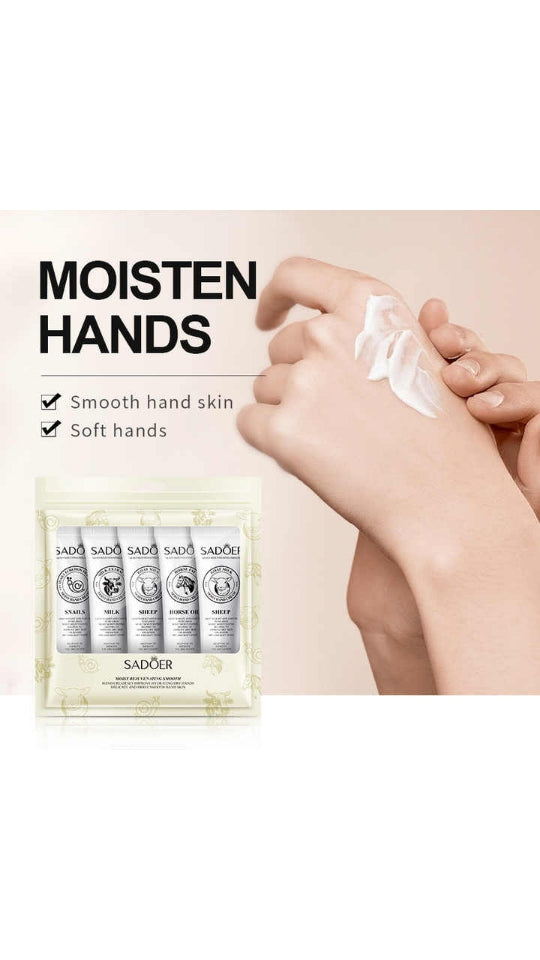 SADOER Moist Hand Cream Set of 5