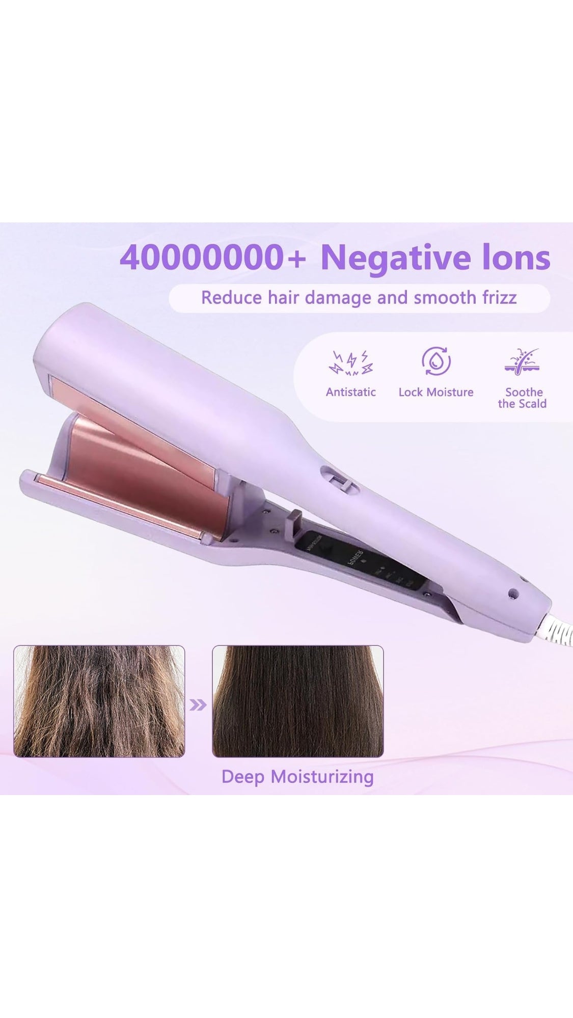 Wave Curling Iron | 2 Barrel Ionic Wavy Hair Curler | Multifunctional Hair Curler | 32MM Curling Iron