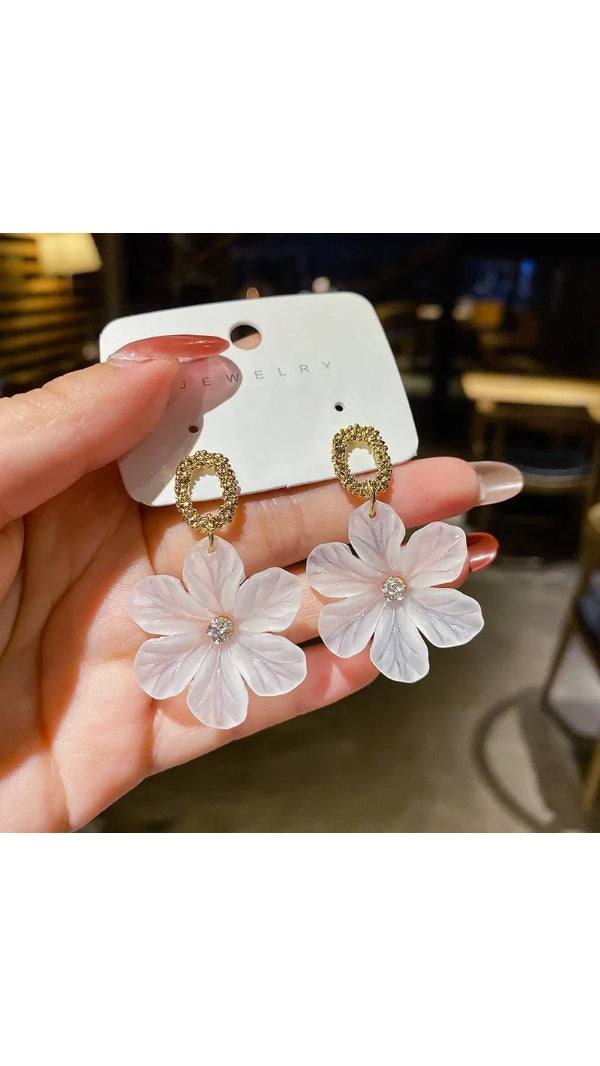 Most Trending Korean Style Flower Earrings for Women