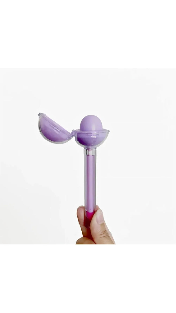 2 in 1 Lollipop Fruity Lip Balm & Lip Gloss For Dry & Chapped Lips