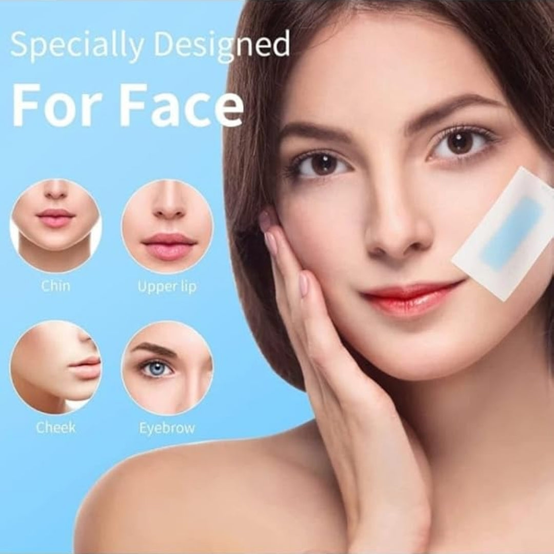 One Go Facial Wax Strips 20 pcs With 2 Finish Wipes