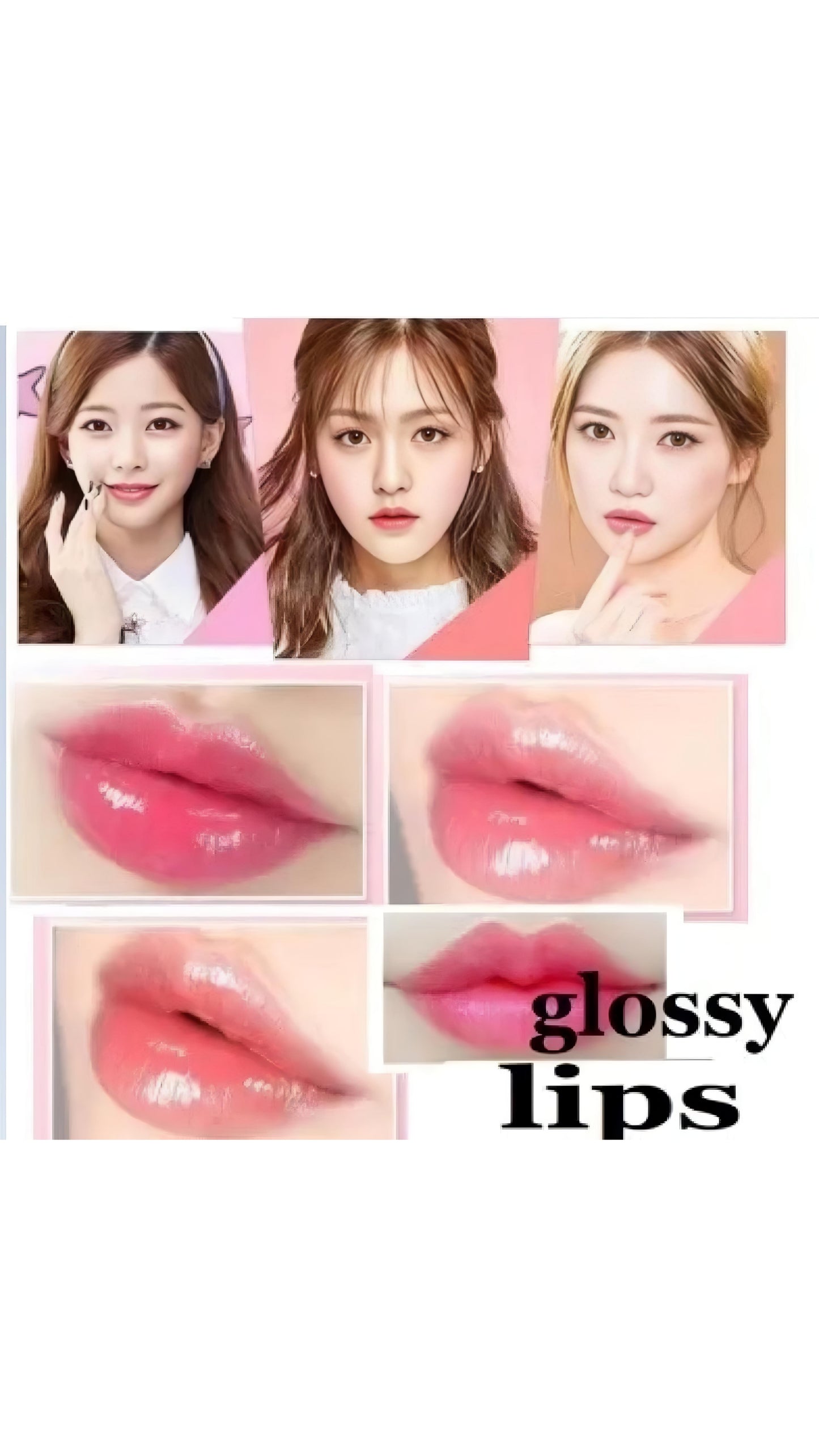 6 pcs Combo Fruit Flavour Lip Oil Gloss Roll On