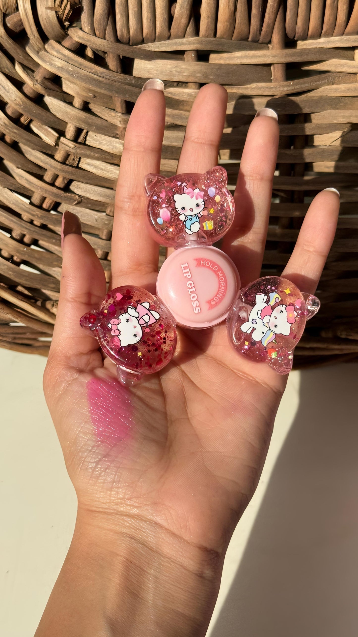 3-in-1 Fidget Spinner Shaped Lip Gloss with Vitamin E & Aloe