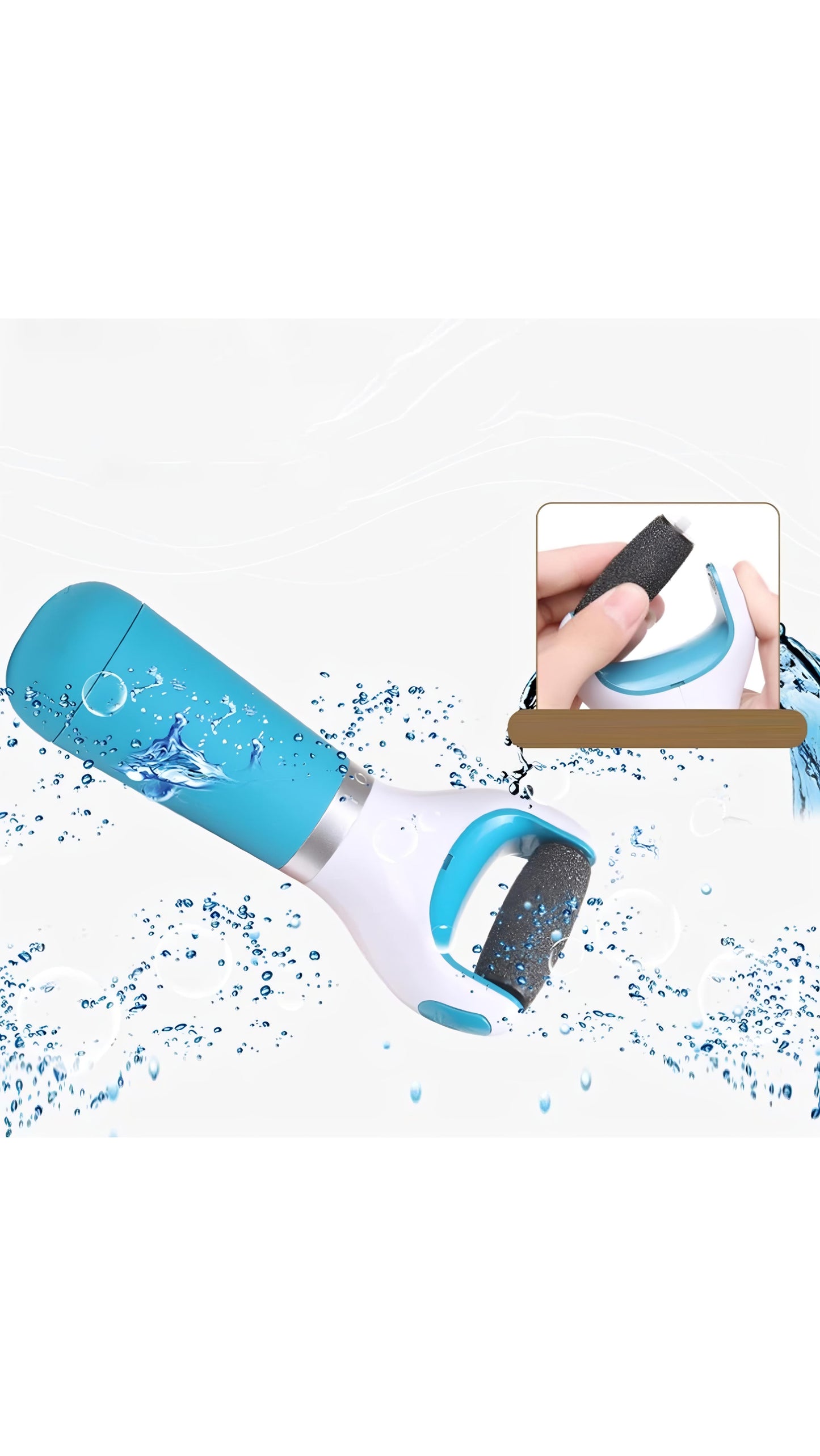 Mini Foot Scrubber for Dead Skin, Callus Remover for Feet, Smooth and Soft Feet, Cracked Heels Remover Rechargeable Battery