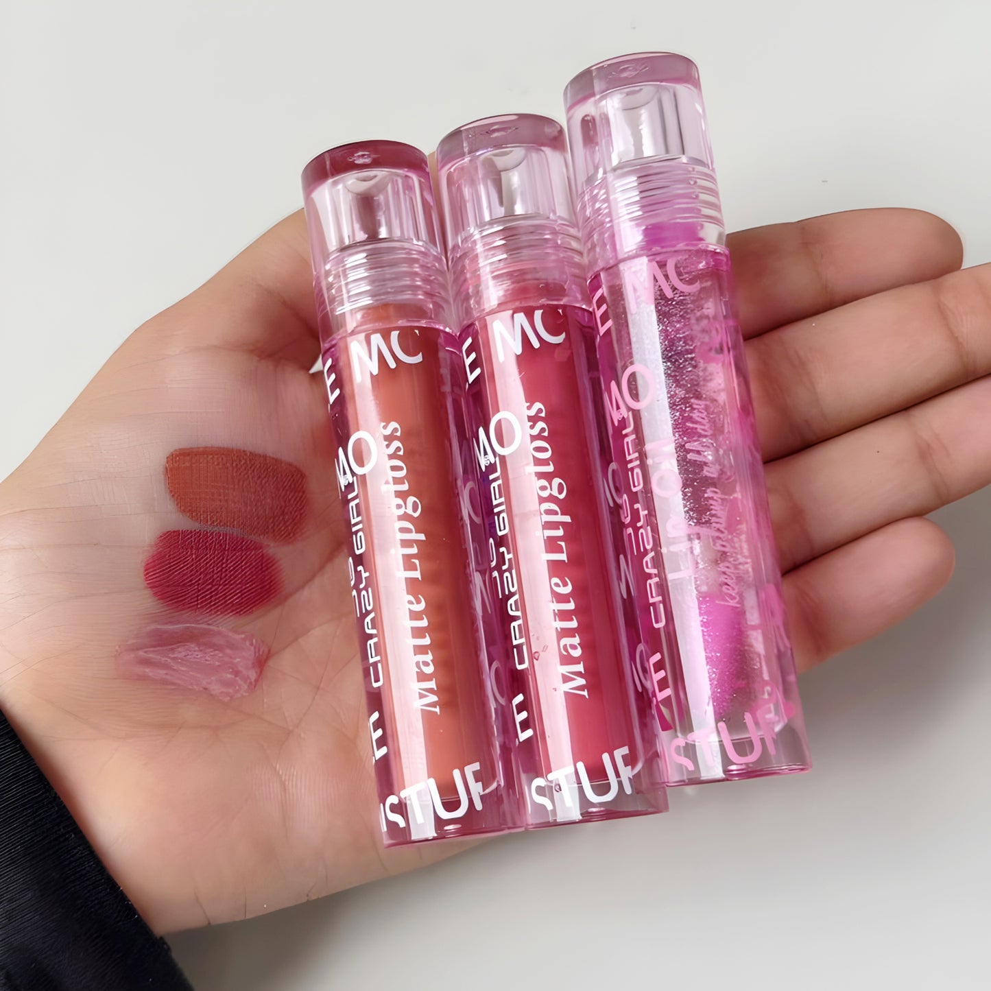 CRAZY GIRL Lip Gloss Set of 3