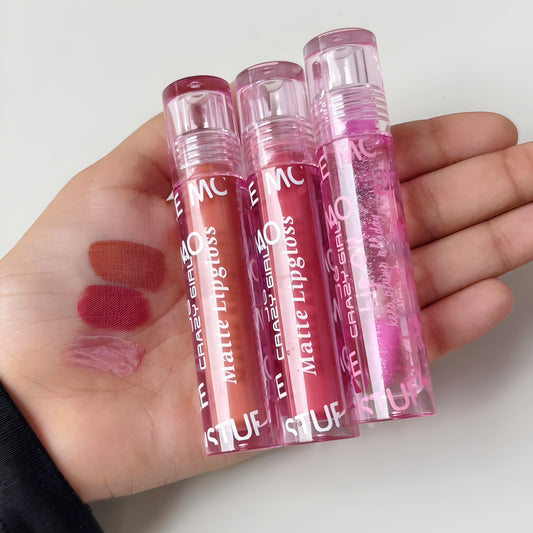 CRAZY GIRL Lip Gloss Set of 3