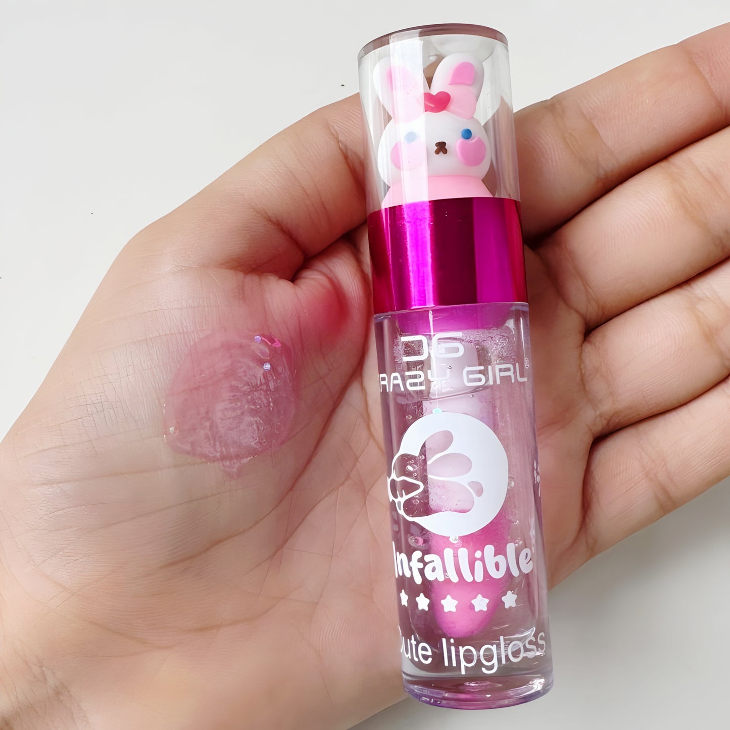 CRAZY GIRL Korean Cute Bunny Lip Gloss