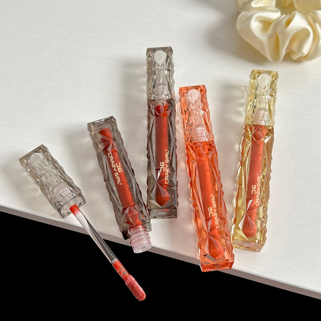 CRAZY GIRL Mirror Lip Glaze Lipstick Set of 12