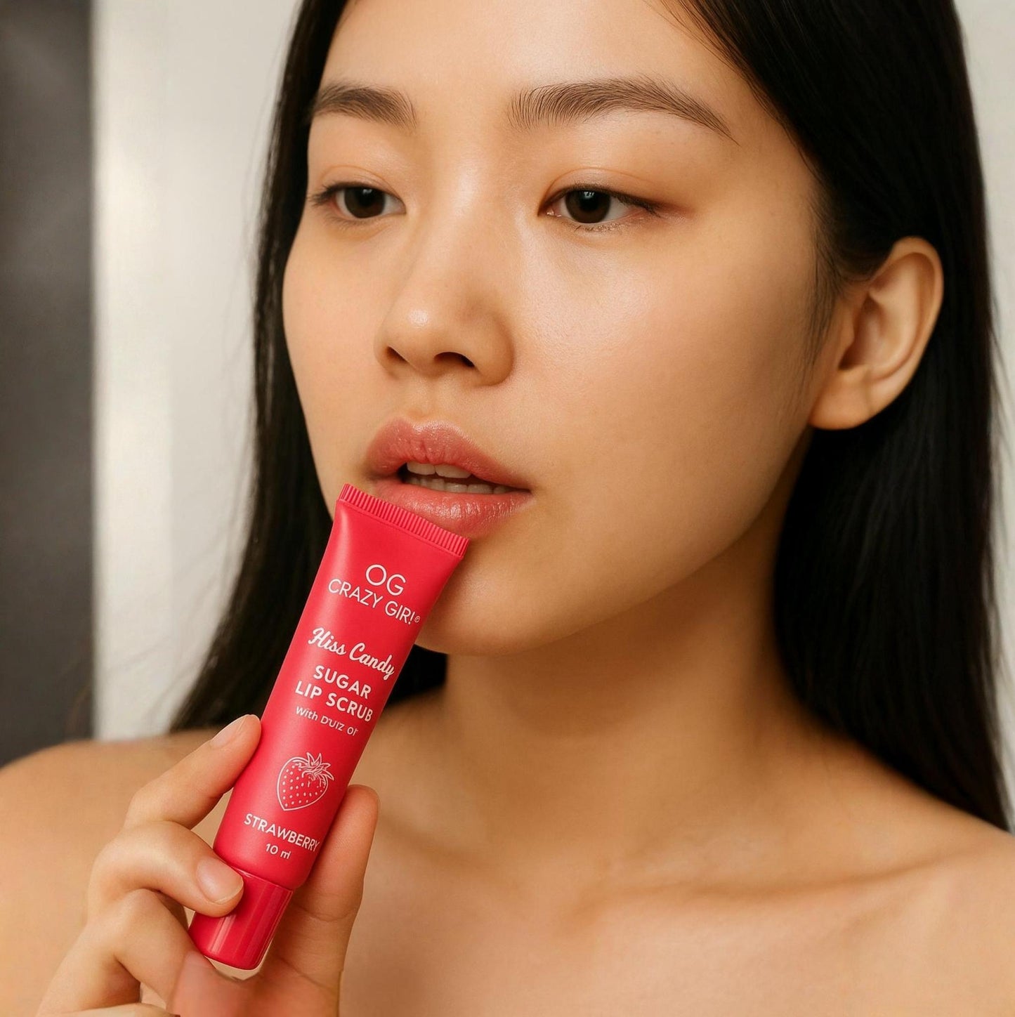 Crazy Girl Kiss Candy Strawberry Sugar Lip Scrub