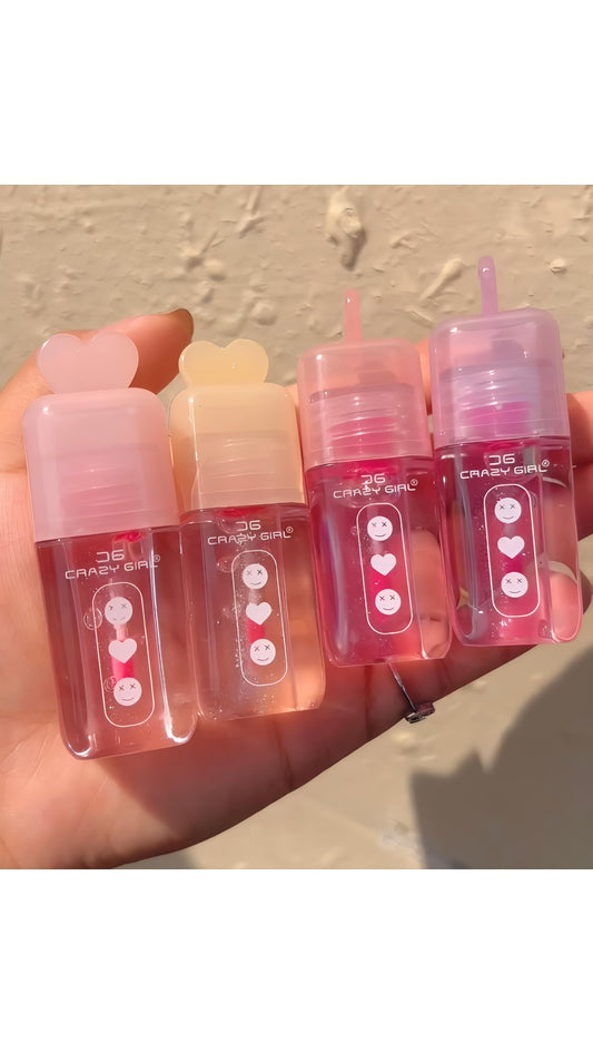 Crazy Girl Korean Heart Shaped Lip Gloss