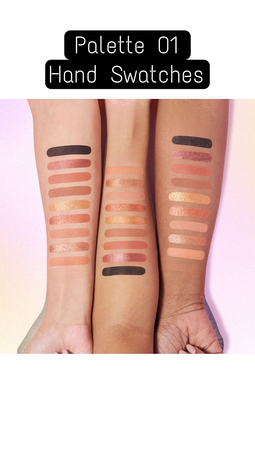 Color Strokes 9 shade Heart Highlighter Palette