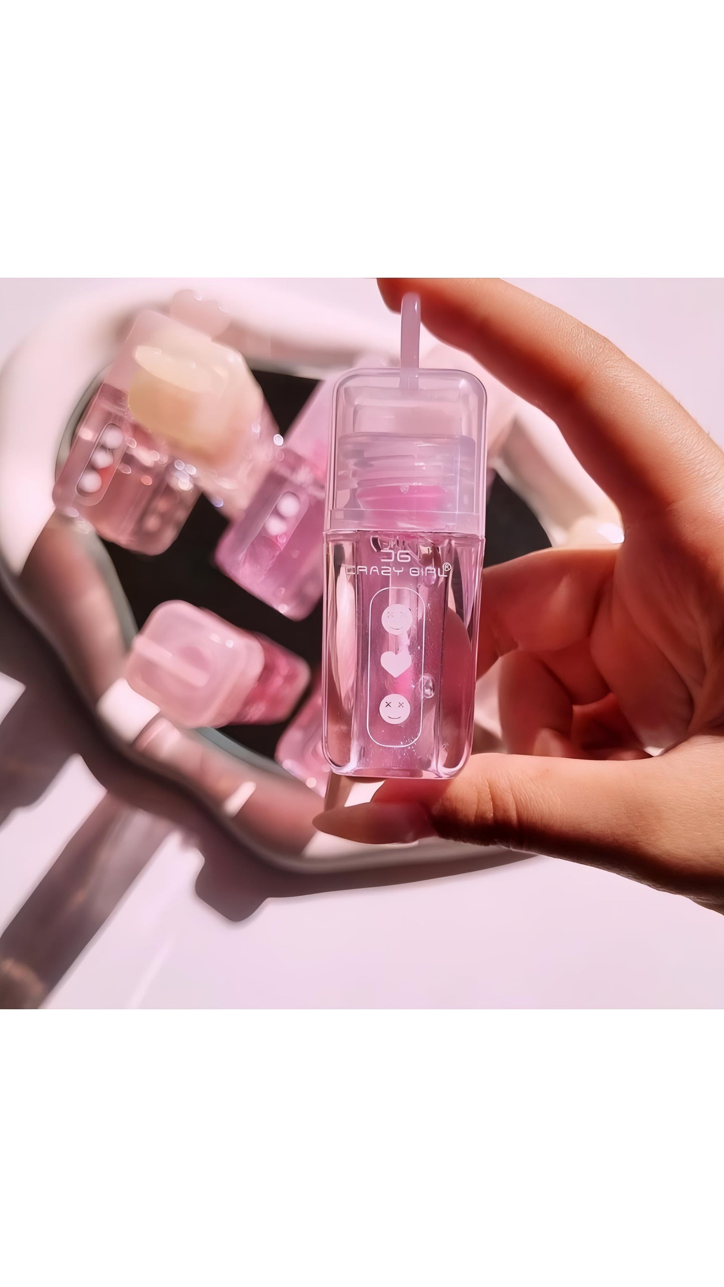 Crazy Girl Korean Heart Shaped Lip Gloss