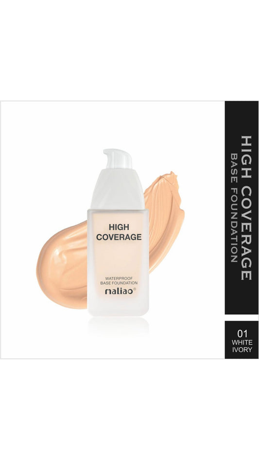 Maliao High Coverage Waterproof Base Foundation - Flawless All-Day Glam | Long-Lasting, Full Coverage Makeup