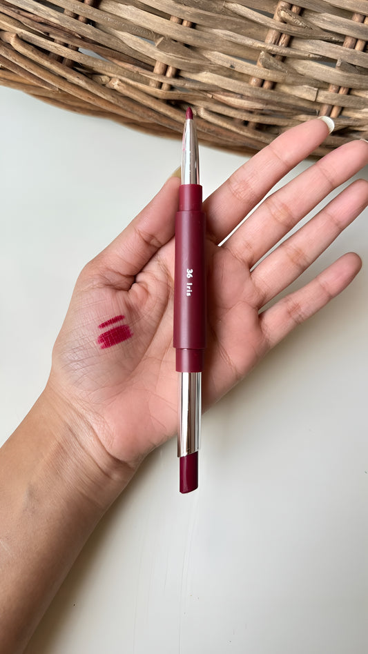 Kawaii 2 in 1 Lipliner + Lipstick Combo