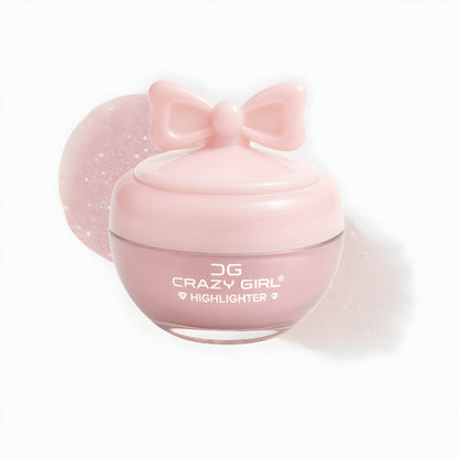 CRAZY GIRL Pink Bow Pot Highlighter 8 gm