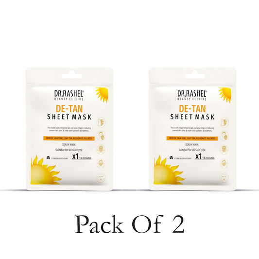 DR.RASHEL De-Tan Face Sheet Mask Pack of 2