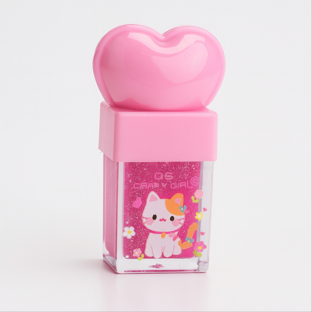 Korean Hydrating Heart-Shaped Tinted Lip Gloss