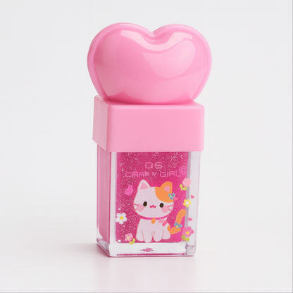 Korean Hydrating Heart-Shaped Tinted Lip Gloss