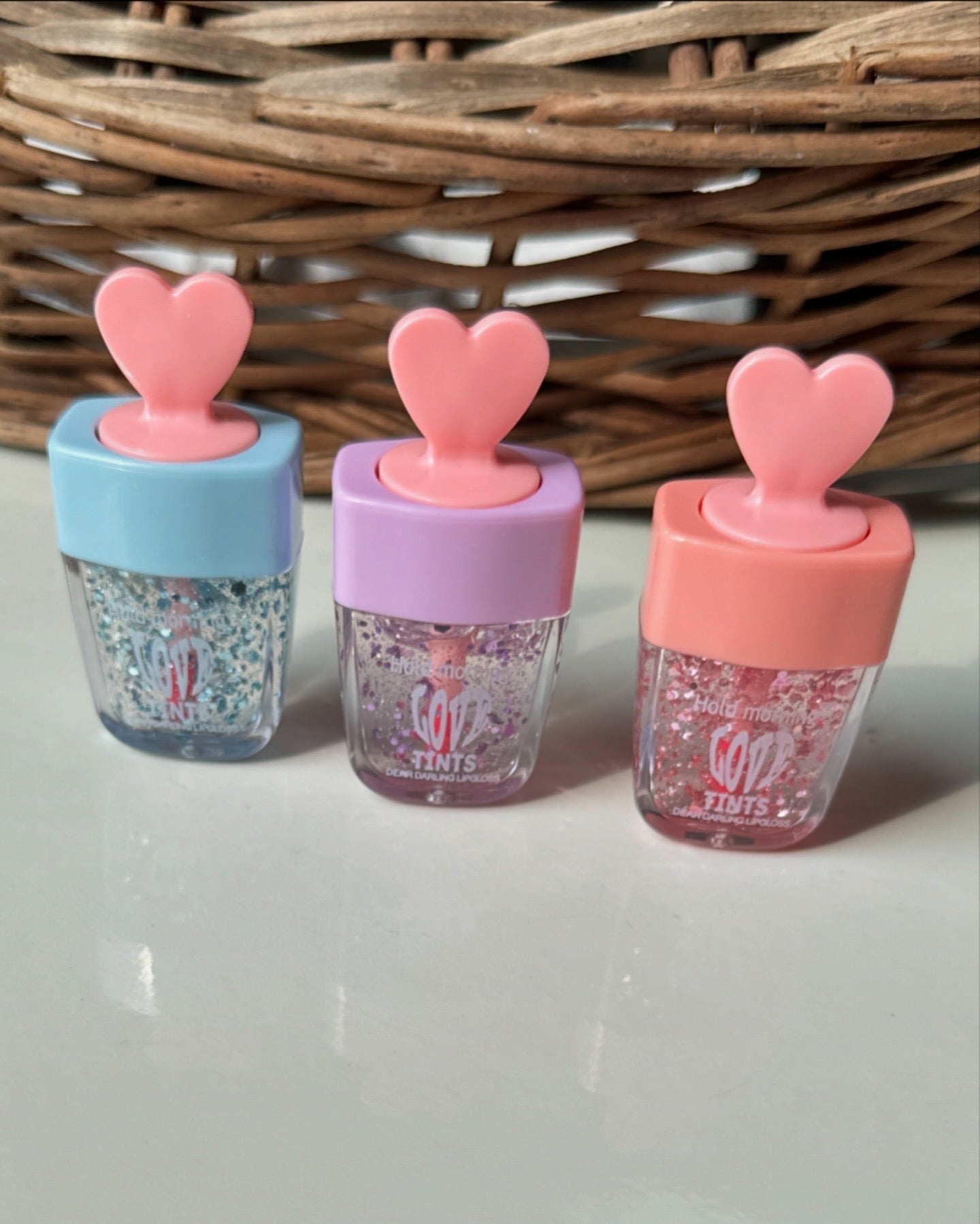 Kawaii heart candy lipgloss