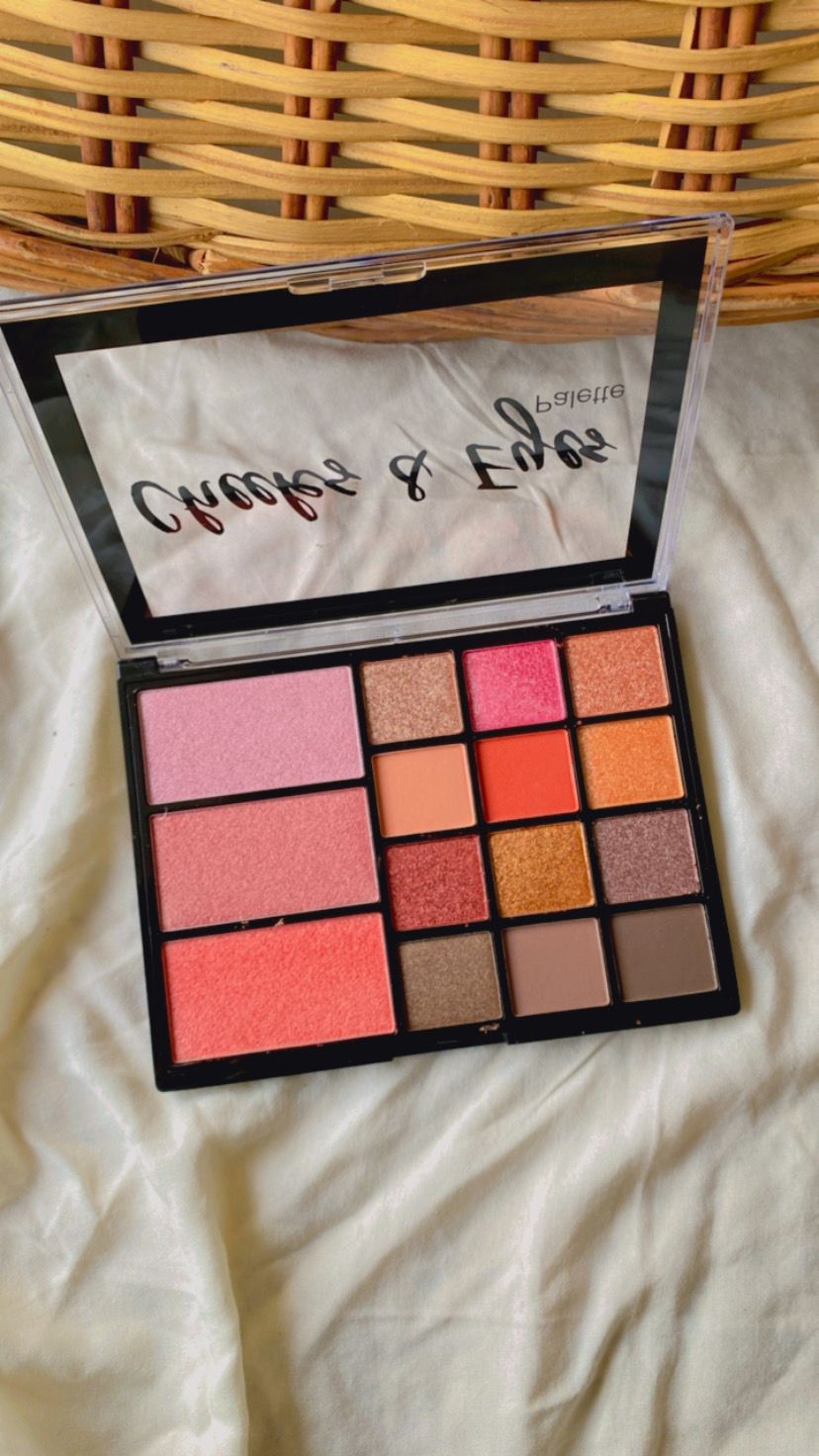 Sfr Eye & Cheek Palette Eyeshadow, Highlighter, Blush All in One