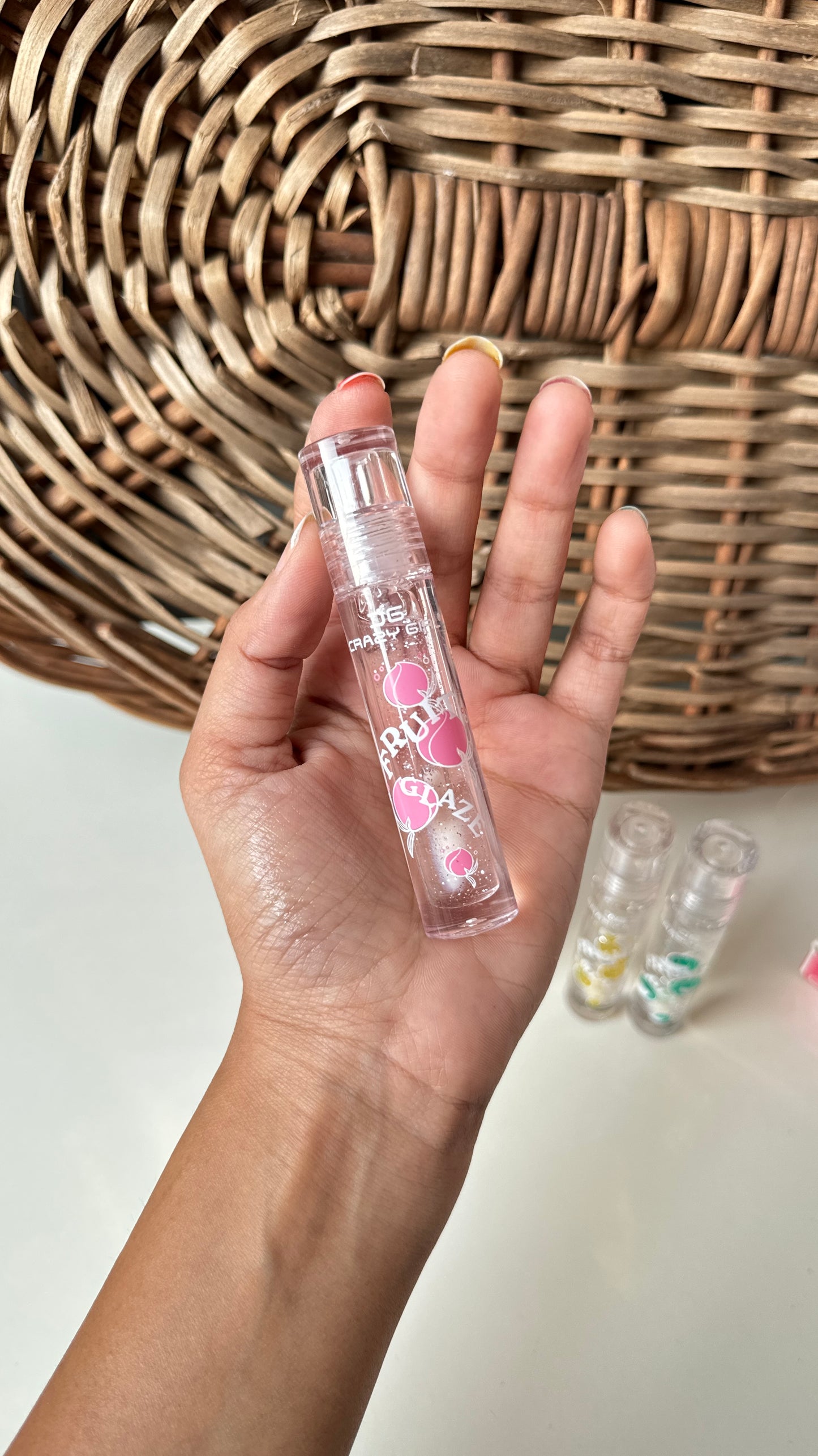 Kawaii transparent fruit lip oil