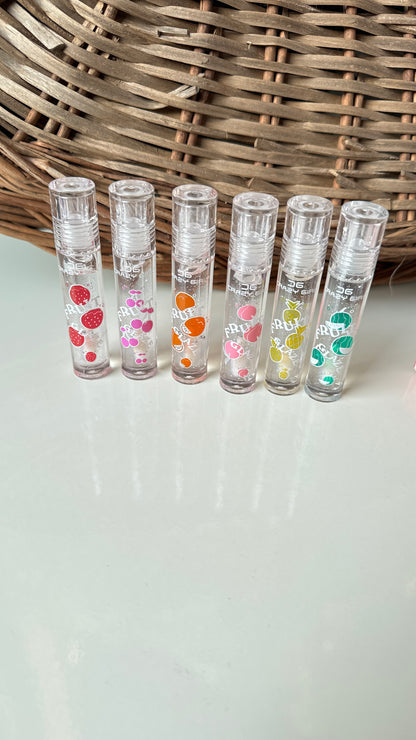 Kawaii transparent fruit lip oil