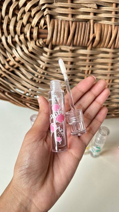 Kawaii transparent fruit lip oil